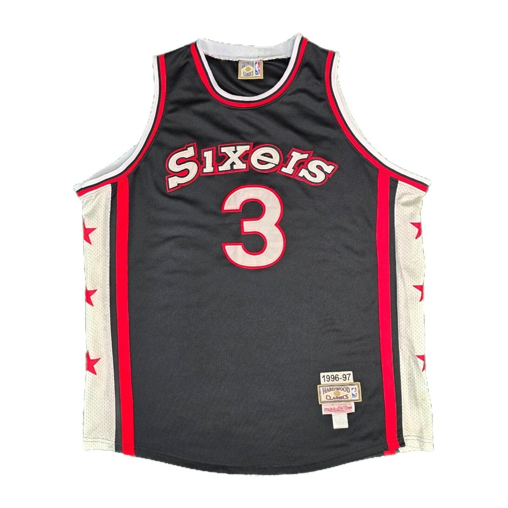 Mitchell & Ness Hardwood Classics Allen Iverson #3 Sixers Jersey XXL Vintage